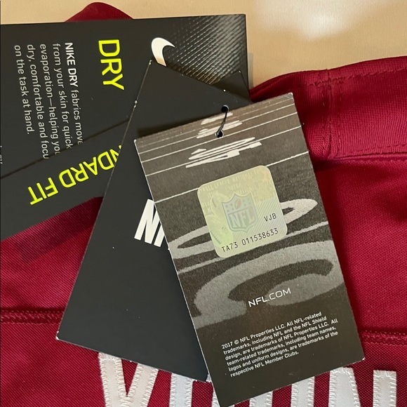 Nike Washington Team Jersey - Burgundy and Gold - Picture 7 of 7